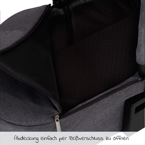 ABC Design Kombi-Kinderwagen Samba - inkl. Babywanne und Sportsitz - Diamond Edition - Asphalt
