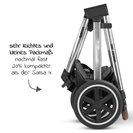 ABC Design Kombi-Kinderwagen Samba - inkl. Babywanne und Sportsitz - Diamond Edition - Asphalt