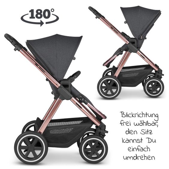 ABC Design Passeggino Samba Combi - incluso navicella e seggiolino sportivo - Diamond Edition - Bubble