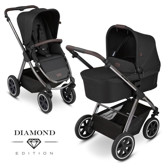 ABC Design Kombi-Kinderwagen Samba - inkl. Babywanne und Sportsitz - Diamond Edition - Dolphin