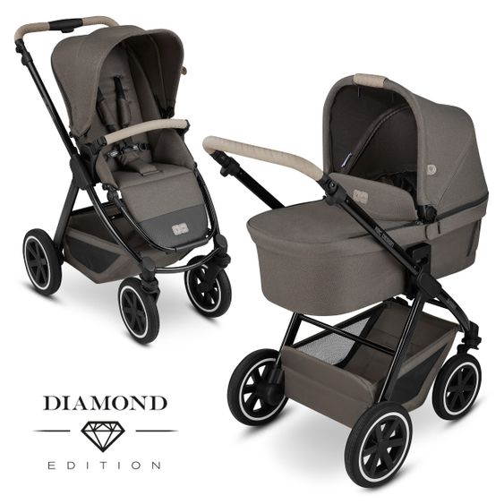 ABC Design Kombi-Kinderwagen Samba - inkl. Babywanne und Sportsitz - Diamond Edition - Herb