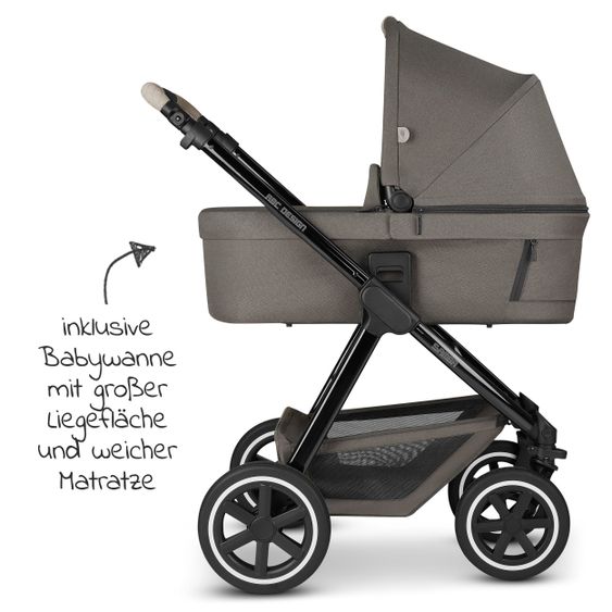 ABC Design Kombi-Kinderwagen Samba - inkl. Babywanne und Sportsitz - Diamond Edition - Herb