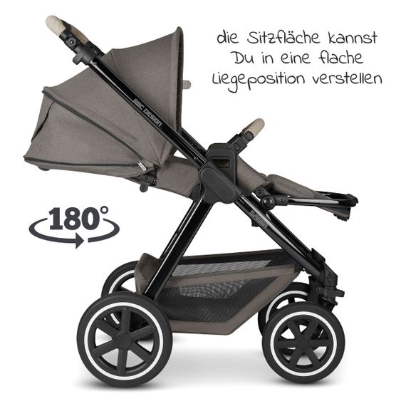 ABC Design Kombi-Kinderwagen Samba - inkl. Babywanne und Sportsitz - Diamond Edition - Herb