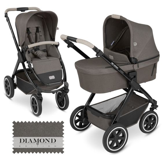 ABC Design Samba baby carriage - incl. carrycot and sports seat - Diamond Edition - Herb