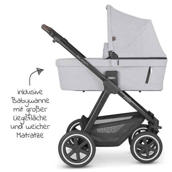 ABC Design Passeggino Samba Combi - incluso navicella e seggiolino sportivo - Fashion Edition - Mineral