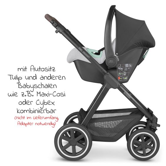 ABC Design Passeggino Samba Combi - incluso navicella e seggiolino sportivo - Fashion Edition - Mineral