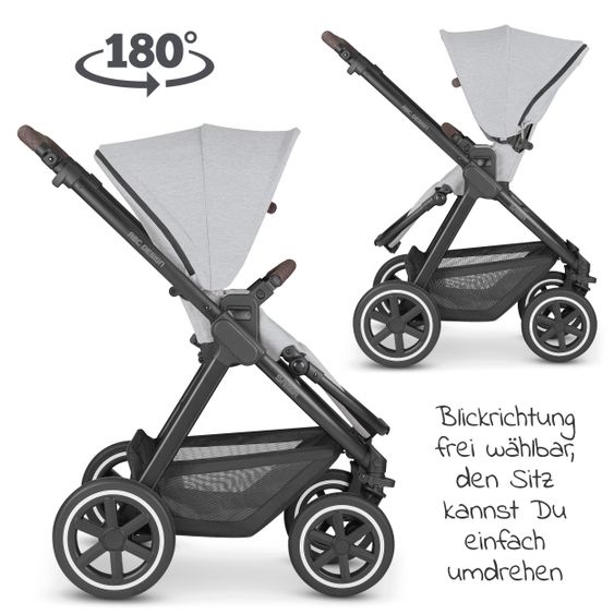 ABC Design Passeggino Samba Combi - incluso navicella e seggiolino sportivo - Fashion Edition - Mineral