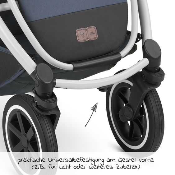 ABC Design Set di passeggini Samba Combi, con pedana neonato e borsa fasciatoio - Classic Edition - Lake