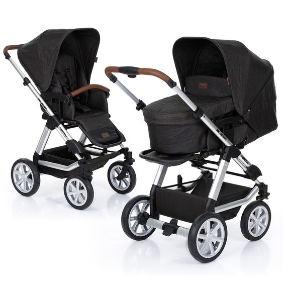 ABC Design Kombi-Kinderwagen Tereno 4 Air - inkl. Babywanne und Sportsitz - Piano