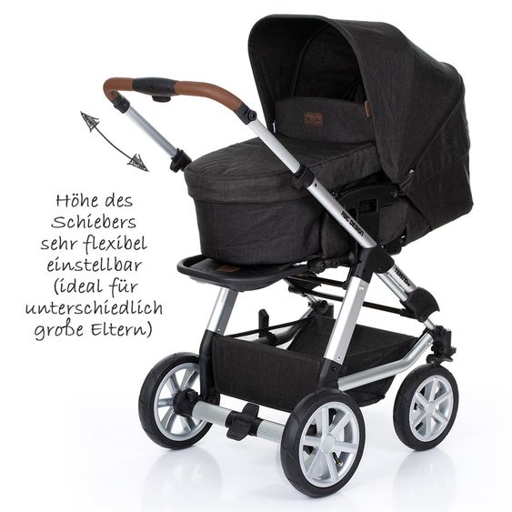 ABC Design Kombi-Kinderwagen Tereno 4 Air - inkl. Babywanne und Sportsitz - Piano