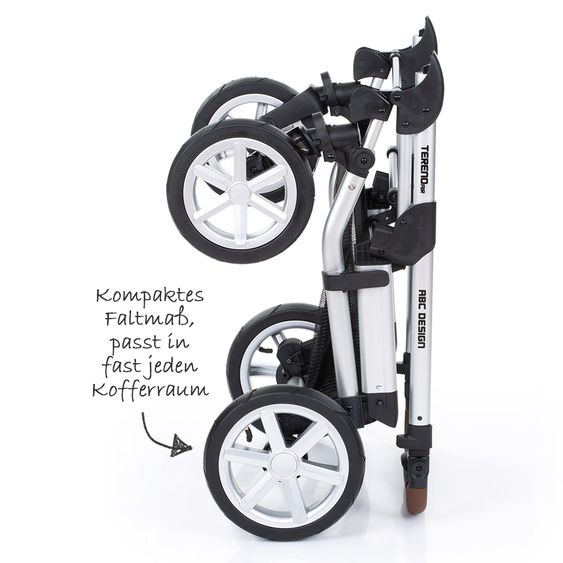 ABC Design Kombi-Kinderwagen Tereno 4 Air - inkl. Babywanne und Sportsitz - Piano