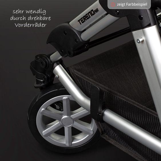 ABC Design Combi stroller Tereno 4 Air - incl. carrycot and sport seat - Street