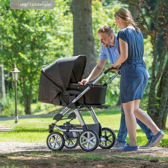 ABC Design Combi stroller Tereno 4 Air - incl. carrycot and sport seat - Street