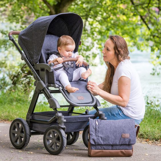 ABC Design Combi stroller Tereno 4 Air - incl. carrycot and sport seat - Street