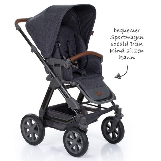 ABC Design Combi stroller Tereno 4 Air - incl. carrycot and sport seat - Street