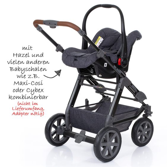 ABC Design Combi stroller Tereno 4 Air - incl. carrycot and sport seat - Street