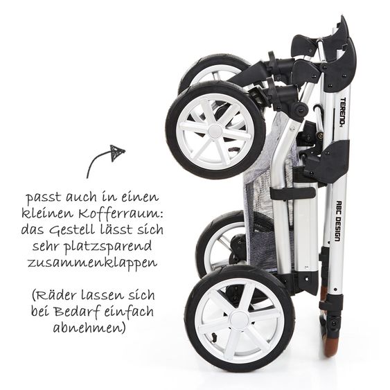 ABC Design Kombi-Kinderwagen Tereno 4 - Graphite Grey