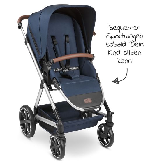 ABC Design Timbo 4 baby carriage - incl. carrycot & sports seat - Ocean