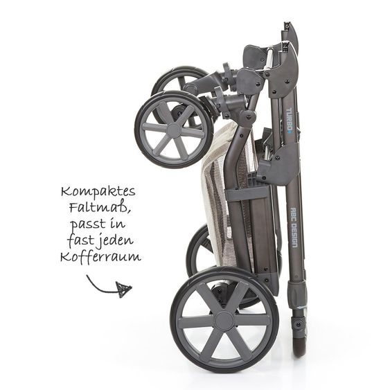 ABC Design Kombi-Kinderwagen Turbo 4 - Camel