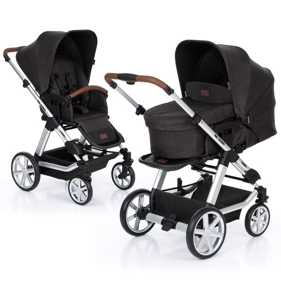 ABC Design Kombi-Kinderwagen Turbo 4 - inkl. Babywanne & Sportsitz - Piano