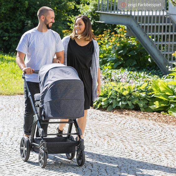 ABC Design Kombi-Kinderwagen Turbo 4 - inkl. Babywanne & Sportsitz - Piano