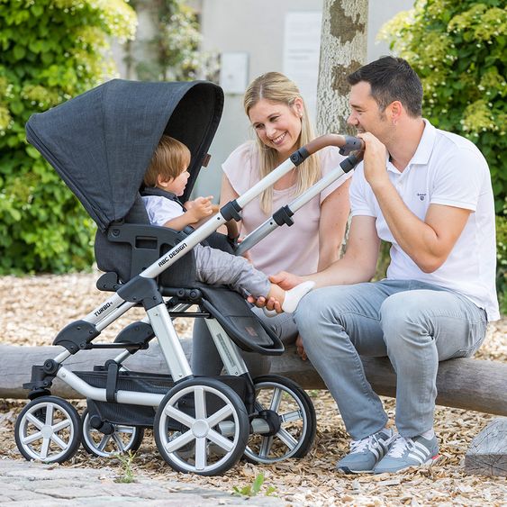 ABC Design Kombi-Kinderwagen Turbo 4 - inkl. Babywanne & Sportsitz - Piano
