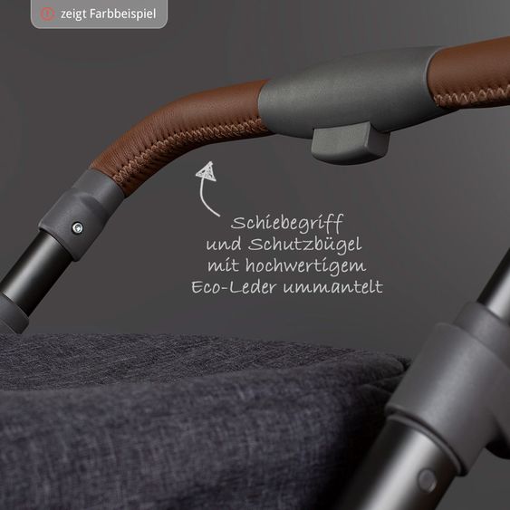 ABC Design Kombi-Kinderwagen Turbo 4 - inkl. Babywanne & Sportsitz - Shadow