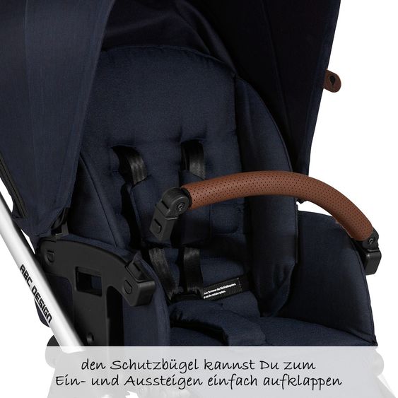 ABC Design Kombi-Kinderwagen Turbo 4 - inkl. Babywanne & Sportsitz - Shadow