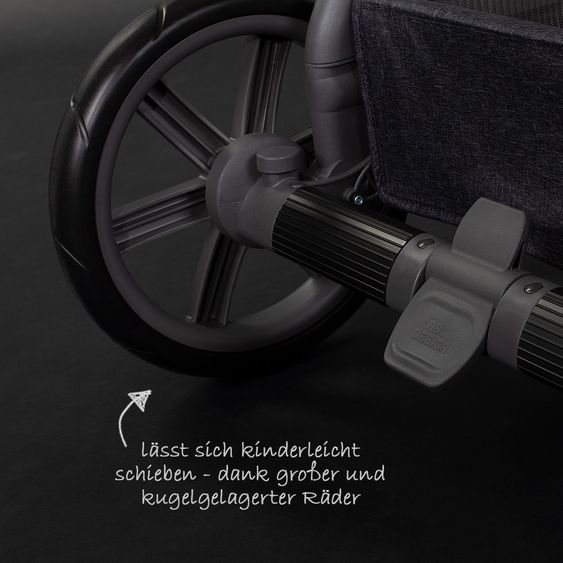 ABC Design Kombi-Kinderwagen Turbo 4 - inkl. Babywanne & Sportsitz - Street