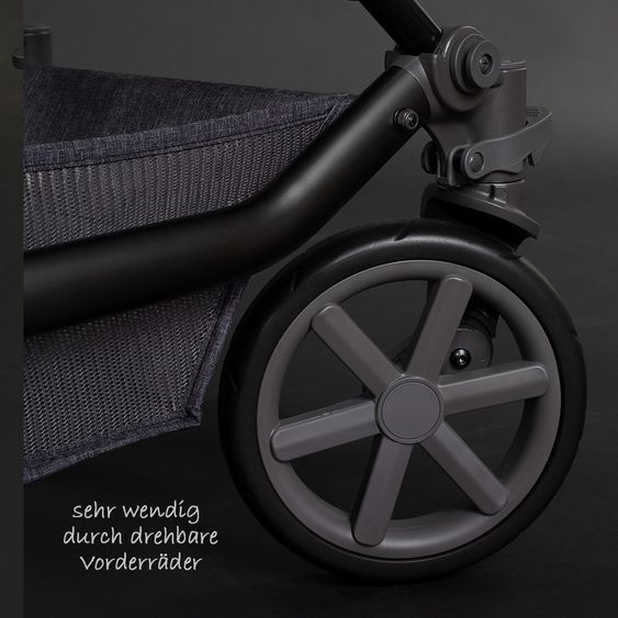 ABC Design Kombi-Kinderwagen Turbo 4 - inkl. Babywanne & Sportsitz - Street