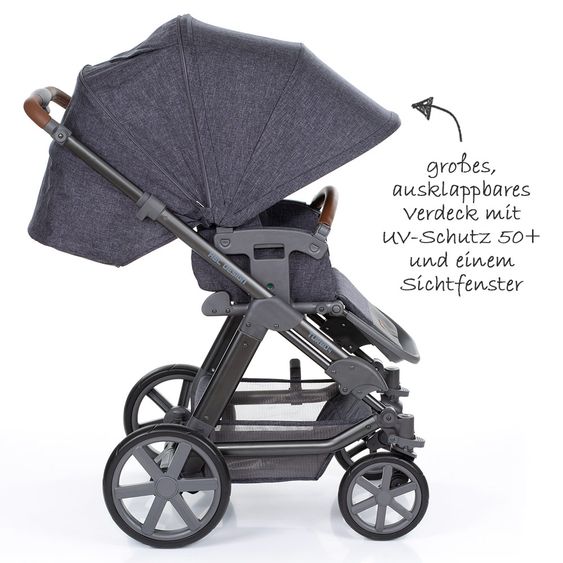 ABC Design Kombi-Kinderwagen Turbo 4 - inkl. Babywanne & Sportsitz - Street