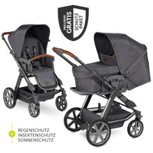 Kombi-Kinderwagen Turbo 4 - inkl. Babywanne, Sportsitz & XXL Zubehörpaket - Street