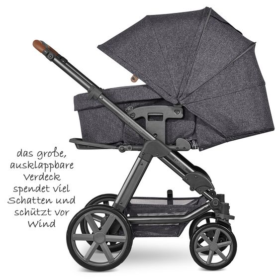 ABC Design Passeggino Turbo 4 combinato - incluso navicella, seggiolino sportivo e pacchetto accessori XXL - Street