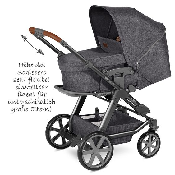 ABC Design Combi stroller Turbo 4 - incl. carrycot, sport seat & XXL accessories package - Street