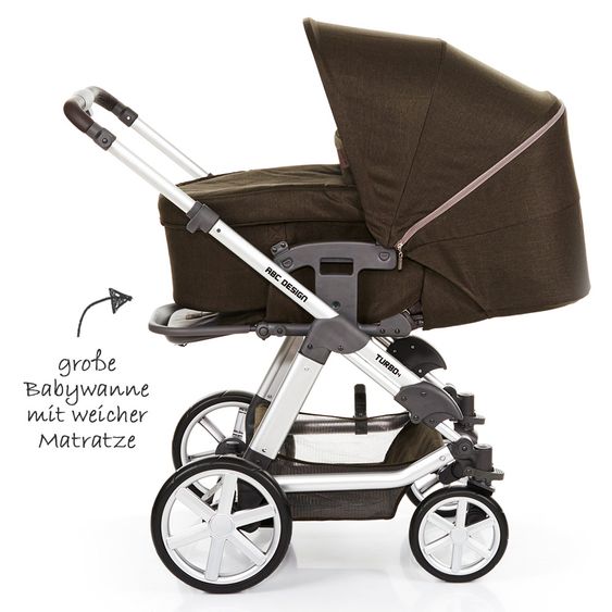 ABC Design Kombi-Kinderwagen Turbo 4 - Leaf
