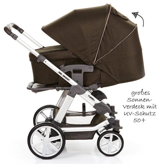 ABC Design Kombi-Kinderwagen Turbo 4 - Leaf