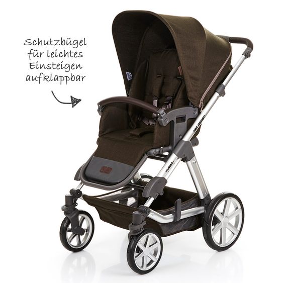 ABC Design Kombi-Kinderwagen Turbo 4 - Leaf