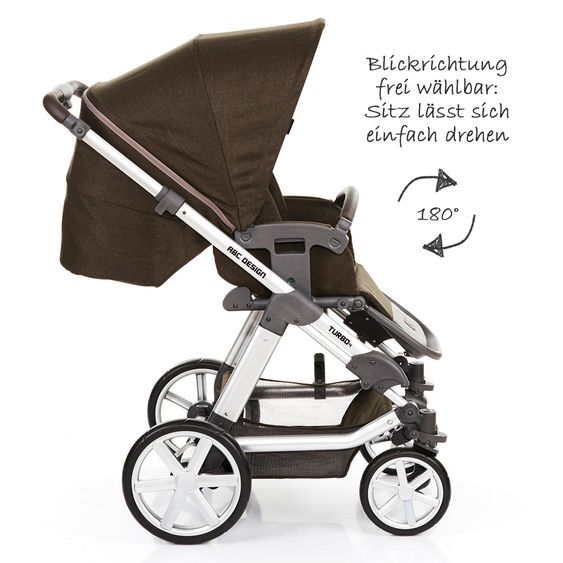 ABC Design Kombi-Kinderwagen Turbo 4 - Leaf