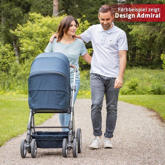 ABC Design Kombi-Kinderwagen Turbo 6 - Graphite Grey
