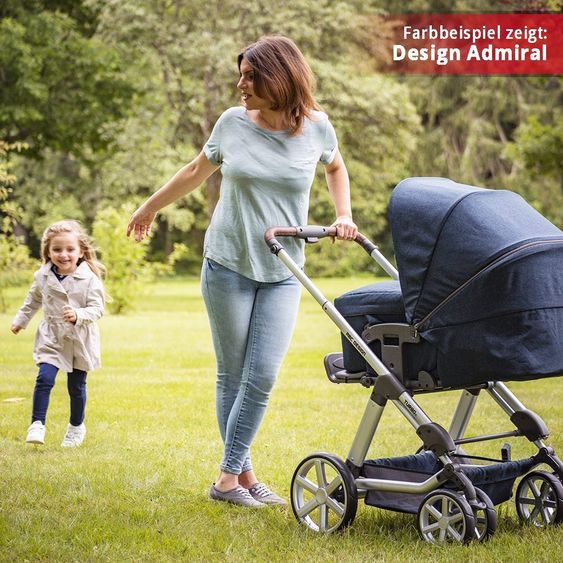 ABC Design Kombi-Kinderwagen Turbo 6 - Graphite Grey