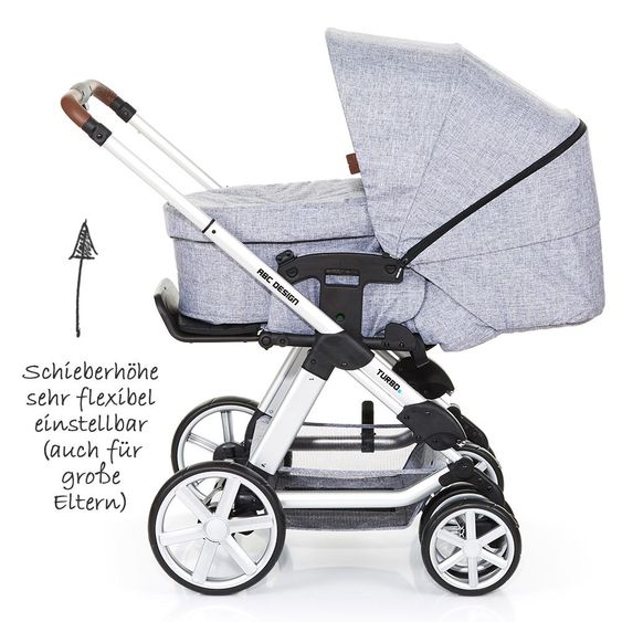 ABC Design Kombi-Kinderwagen Turbo 6 - Graphite Grey