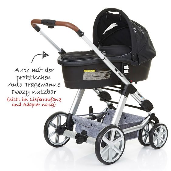 ABC Design Kombi-Kinderwagen Turbo 6 - Graphite Grey