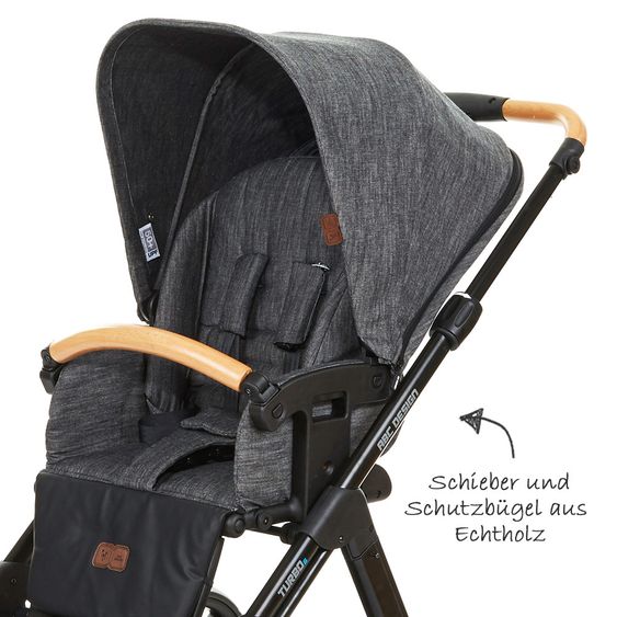 ABC Design Kombi-Kinderwagen Turbo 6 - Sonderserie Wood