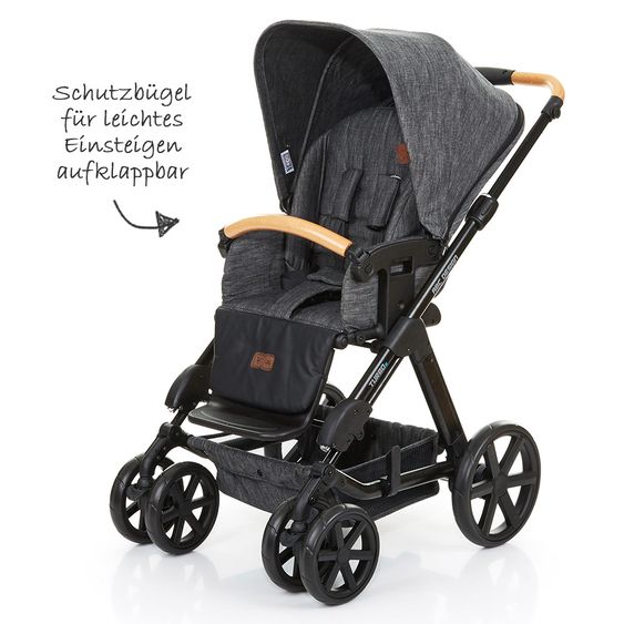 ABC Design Kombi-Kinderwagen Turbo 6 - Sonderserie Wood