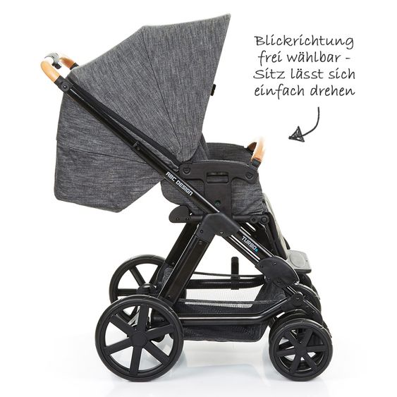 ABC Design Kombi-Kinderwagen Turbo 6 - Sonderserie Wood