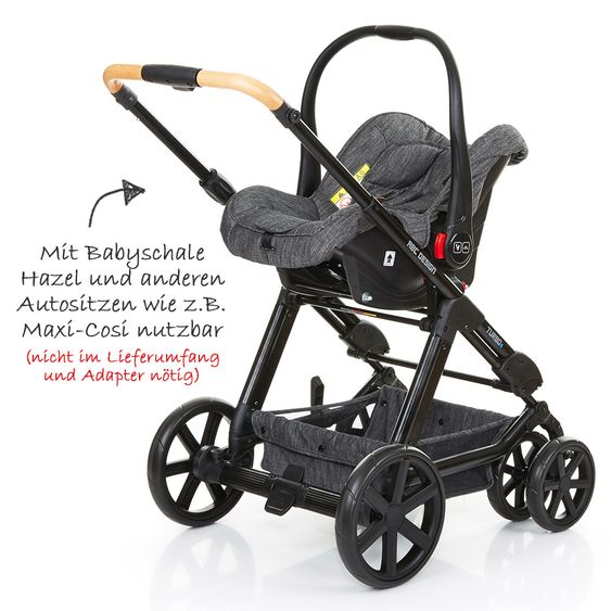 ABC Design Kombi-Kinderwagen Turbo 6 - Sonderserie Wood