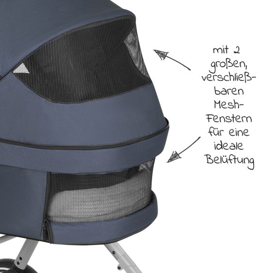 ABC Design Kombi-Kinderwagen Vicon 4 - inkl. Babywanne & Sportsitz mit XXL Zubehörpaket - Classic Edition - Lake