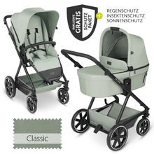 Passeggino Vicon 4 Combi - incluso navicella e seggiolino sportivo con pacchetto accessori XXL - Classic Edition - Pino