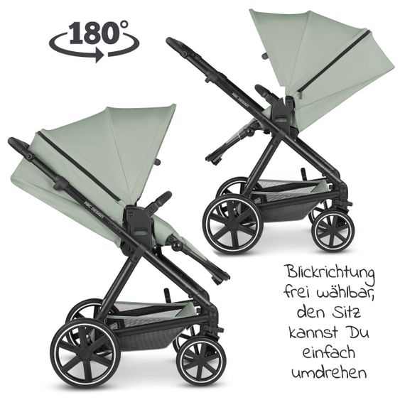 ABC Design Kombi-Kinderwagen Vicon 4 - inkl. Babywanne & Sportsitz mit XXL Zubehörpaket - Classic Edition - Pine