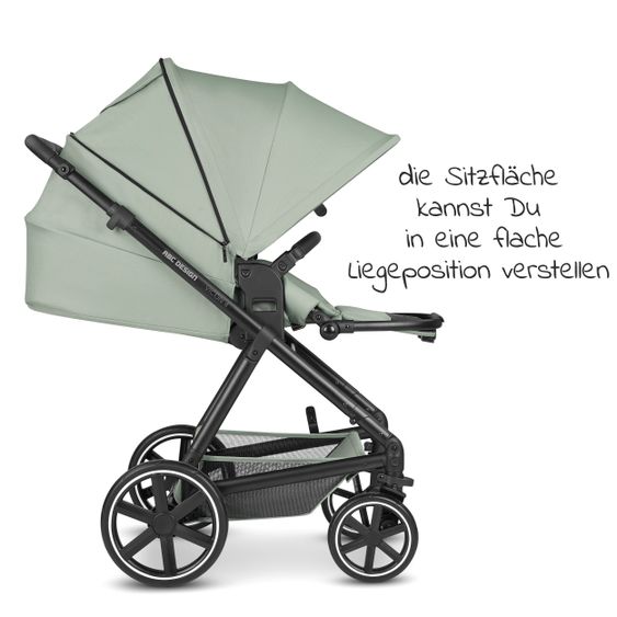 ABC Design Kombi-Kinderwagen Vicon 4 - inkl. Babywanne & Sportsitz mit XXL Zubehörpaket - Classic Edition - Pine